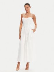 BARDOT Sukienka wieczorowa Estie 59786DB Biały Regular Fit. Białe sukienki damskie Bardot, bez wzorów, z bawełny, wizytowe, bez ramiączek. Za 529.99 zł.