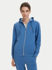 Beverly Hills Polo Club Bluza P-SS26W-F546540 Niebieski Regular Fit. Niebieskie bluzy damskie Beverly Hills Polo Club, xs, bez wzorów, z bawełny, bez kaptura. Za 279.99 zł.