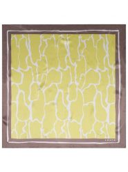 LUHTA Jedwabny szal "Nakolinna" w kolorze zielono-beżowym - 53 x 53 cm rozmiar: onesize. Brązowe szaliki damskie Luhta, bez wzorów, z jedwabiu. Za 92.21 zł.