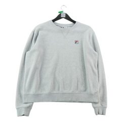 Bluza damska F-Box Y2K z okrągłym dekoltem. Szare bluzy damskie Fila, m, bez wzorów, bez kaptura. Za 124.96 zł.