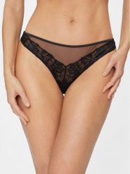 Guess Figi brazylijskie Giselle O4RE00 KC190 Czarny. Czarne figi Guess, z aplikacjami, z syntetyku. Za 149.99 zł.