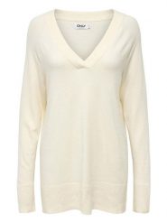 ONLY Sweter w kolorze kremowym rozmiar: S. Brązowe swetry klasyczne damskie Only, s, bez kołnierzyka. Za 70.24 zł.