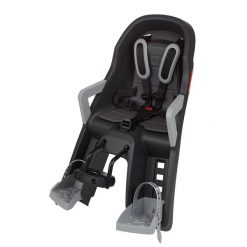 Przedni fotelik rowerowy Guppy Mini+. Szare foteliki rowerowe POLISPORT. Za 307.50 zł.