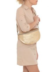 Lia Biassoni Skórzana saszetka "Scaffaiolo" w kolorze złotym - 31 x 20 x 1 cm rozmiar: onesize. Żółte nerki i saszetki damskie Lia Biassoni, bez wzorów, z materiału. Za 173.99 zł.