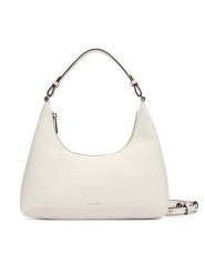 Calvin Klein Torebka Foil Logo Conv Shou?Lder Bag LV04F3272G Biały. Białe torebki klasyczne damskie Calvin Klein, ze skóry, bez dodatków. Za 489.99 zł.