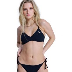 Trójkątny stanik bikini dla Kobiety SOLID ESSENTIALS Czarny. Szare bikini Roxy, bez wzorów, z elastanu. Za 139.99 zł.