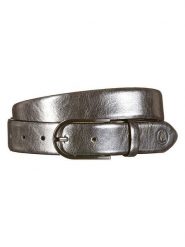 Herrlicher Skórzany pasek w kolorze srebrnym rozmiar: 115. Szare paski damskie Herrlicher, bez wzorów, z materiału. Za 82.99 zł.