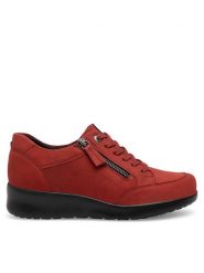 Go Soft Sneakersy WI23-CHAJA-01 Czerwony. Czerwone obuwie sportowe damskie GO SOFT, ze skóry, bez zapięcia. Za 175.99 zł.