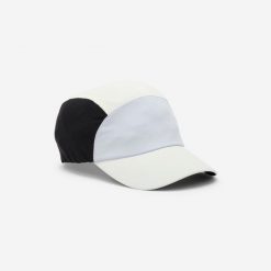 Czapka z daszkiem fitness. Białe czapki z daszkiem damskie DOMYOS, bez wzorów, z elastanu. Za 44.99 zł.