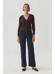 TATUUM Kardigan w kolorze brązowym rozmiar: XS. Brązowe kardigany damskie TATUUM, xs, bez wzorów, ze splotem. Za 100.28 zł.