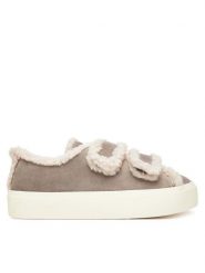 Inuikii Sneakersy Shearling Low Velcro 1001.001.0231 Szary. Szare obuwie sportowe damskie Inuikii, ze skóry, bez zapięcia. Za 1,009.00 zł.