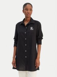 LAUREN RALPH LAUREN Koszula 20529276 Czarny Regular Fit. Czarne koszule damskie Lauren Ralph Lauren, s, bez wzorów, z bawełny, bez kołnierzyka, bez ramiączek. Za 859.99 zł.