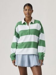 Levi's Bluza "Reenie" w kolorze zielono-błękitnym rozmiar: S. Niebieskie bluzy damskie Levi's, s, bez wzorów, z bawełny, bez kaptura. Za 194.95 zł.