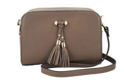Listonoszka skórzana BARBERINI'S c. beżowy 961-9. Brązowe shopper bag Barberinis, bez wzorów, ze skóry, małe, bez dodatków. Za 279.99 zł.