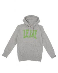 Bluza z bawełna z kaptur na czas wolny na co dzień. Szare bluzy damskie LEONE 1947 APPAREL, bez wzorów, z bawełny, bez kaptura. Za 63.11 zł.