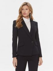 Boss Marynarka Jarinara 50505951 Granatowy Regular Fit. Niebieskie marynarki i żakiety damskie Boss, bez wzorów, z bawełny. Za 2,099.00 zł.