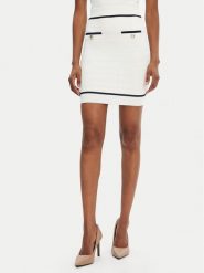 Marciano Guess Spódnica mini 5RGD00 5640Z Biały Regular Fit. Białe spódnice damskie Marciano Guess, m, z aplikacjami, z wiskozy, mini. Za 309.99 zł.