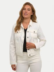 Kaffe Kurtka jeansowa Zelina 10506287 Écru Regular Fit. Kurtki damskie Kaffe, bez wzorów, z bawełny, bez kaptura. Za 159.99 zł.
