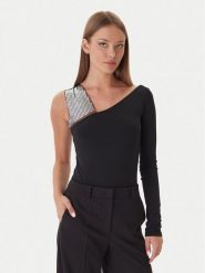 Patrizia Pepe Body 2M4504/338-J4R0 Czarny Slim Fit. Czarne body i gorsety Patrizia Pepe, bez wzorów, z syntetyku. Za 1,389.00 zł.
