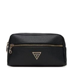 Kosmetyczka Guess. Czarne kosmetyczki damskie Guess, z aplikacjami. Za 219.99 zł.