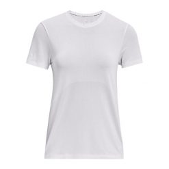 T-shirt do biegania damski Under Armour Seamless Stride. Białe t-shirty damskie Under Armour, xs, bez wzorów, bez kołnierzyka. W wyprzedaży za 140.65 zł.