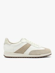 Kremowo-beżowe sportowe półbuty. Białe obuwie sportowe casual damskie Ryłko, z gumy, bez zapięcia. Za 479.99 zł.