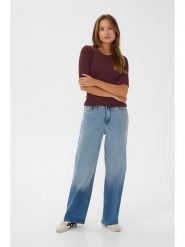 Kaffe Koszulka w kolorze brązowym rozmiar: S. Brązowe koszulki damskie Kaffe, s, bez wzorów, bez kołnierzyka, bez ramiączek. Za 95.69 zł.