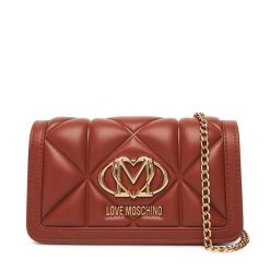Torebka LOVE MOSCHINO. Brązowe torebki wieczorowe damskie Love Moschino, bez wzorów, bez dodatków. Za 519.99 zł.
