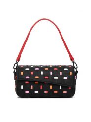 Desigual Torebka 25SAXP82 Czarny. Czarne torebki klasyczne damskie Desigual, ze skóry, bez dodatków. Za 189.99 zł.