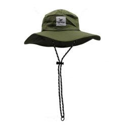 Kapelusz - Nylon - Długie rondo / Dorosły / Jeden rozmiar (oliwkowy). Zielone kapelusze damskie SURF MONKEY, bez wzorów, z bawełny. Za 179.95 zł.