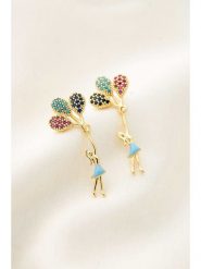 Lodie Silver Kolczyki-wkrętki z kamieniami ozdobnymi rozmiar: onesize. Szare kolczyki damskie Lodie Silver, metalowe. Za 43.99 zł.