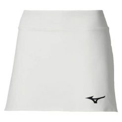 Damskie spódnico-spodenki Mizuno Flex Wos. Białe spodenki sportowe damskie Mizuno, l, bez wzorów, z materiału, na fitness i siłownię. Za 87.99 zł.