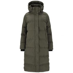 Parka dla kobiet Whistler Adalee. Szare parki damskie WHISTLER, z puchu, bez kaptura. Za 552.00 zł.