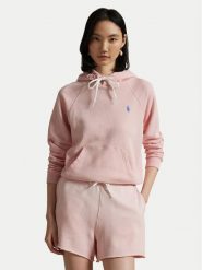Polo Ralph Lauren Bluza 211935583016 Różowy Regular Fit. Czerwone bluzy damskie Polo Ralph Lauren, xl, bez wzorów, z bawełny, bez kaptura. Za 439.99 zł.