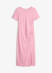 Sukienka z dżerseju z mieszanki wiskozy. Czarne sukienki damskie bonprix, bez wzorów, z dżerseju, eleganckie, bez ramiączek. Za 59.99 zł.