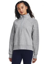 Under Armour Bluza "Rival" w kolorze szarym rozmiar: M. Szare bluzy damskie Under Armour, m, bez wzorów, bez kaptura. Za 171.45 zł.