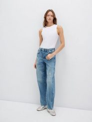 MAVI Dżinsy "Leila" - Comfort fit - w kolorze niebieskim rozmiar: W29/L30. Niebieskie jeansy damskie Mavi, z podwyższonym stanem. Za 144.95 zł.