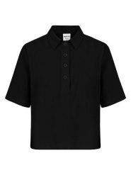 Sublevel Bluzka w kolorze czarnym rozmiar: M. Czarne bluzki damskie Sublevel, m, bez wzorów, bez kołnierzyka, bez ramiączek. Za 87.61 zł.