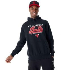 Bluza Z Kapturem Chibul Nowa Era Nba Graphic Os Dorosłych. Czarne bluzy damskie New Era, m, bez wzorów, z bawełny, z kapturem. Za 378.25 zł.