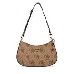 Torebka Guess. Brązowe torebki klasyczne damskie Guess, bez dodatków. Za 549.99 zł.