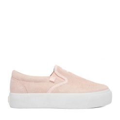 Tenisówki DC Shoes. Czerwone trampki damskie DC Shoes, bez wzorów, bez zapięcia. Za 189.99 zł.