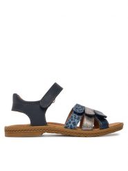 Primigi Sandały 1387055 M Granatowy. Niebieskie sandały dziewczęce Primigi, ze skóry, bez obcasa, bez zapięcia. Za 209.99 zł.