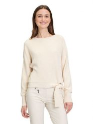 Betty Barclay Sweter w kolorze kremowym rozmiar: 40. Brązowe swetry klasyczne damskie Betty Barclay, ze splotem, bez kołnierzyka. Za 130.99 zł.