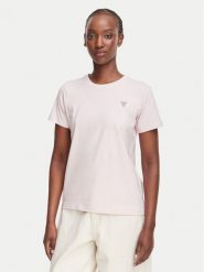 Guess Jeans T-Shirt W4YI10 J1314 Różowy jasny Regular Fit. Czerwone t-shirty damskie Guess Jeans, m, z aplikacjami, z bawełny, bez kołnierzyka. Za 129.99 zł.