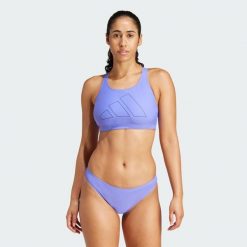 Góra Bikini Big Bars. Niebieskie bikini Adidas, bez wzorów. Za 119.00 zł.