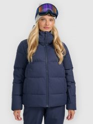 4F Kurtka narciarska membrana 5000 damska - granatowa L. Niebieskie kurtki sportowe damskie 4F, na zimę, l, bez wzorów, bez kaptura. Za 499.99 zł.