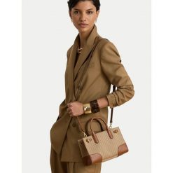 Torebka LAUREN RALPH LAUREN. Brązowe torebki klasyczne damskie Lauren Ralph Lauren, bez dodatków. Za 1,499.00 zł.