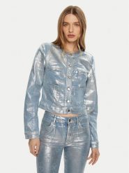 Guess Kurtka jeansowa W5RN 11D5JS1 Niebieski Regular Fit. Niebieskie kurtki damskie Guess, xs, z aplikacjami, z bawełny, bez kaptura. Za 489.99 zł.
