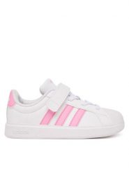 Adidas Sneakersy Streettalk KJ9608 Biały. Białe buty sportowe dziewczęce Adidas, ze skóry, bez zapięcia. Za 199.99 zł.