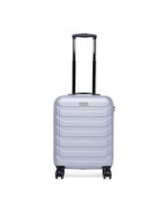 GINO ROSSI Walizka kabinowa CEO-GIN-S-003-05-SILVER3 Srebrny. Szare walizki Gino Rossi, bez wzorów, z materiału. Za 259.99 zł.